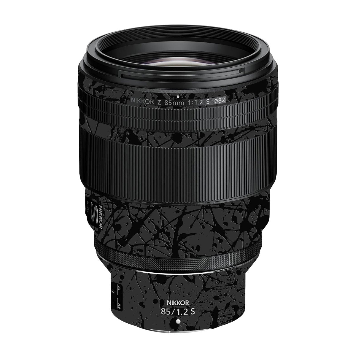 Textured Black Splash Nikon Nikkor Z 70-200mm F/2.8 Camera Lens Skin