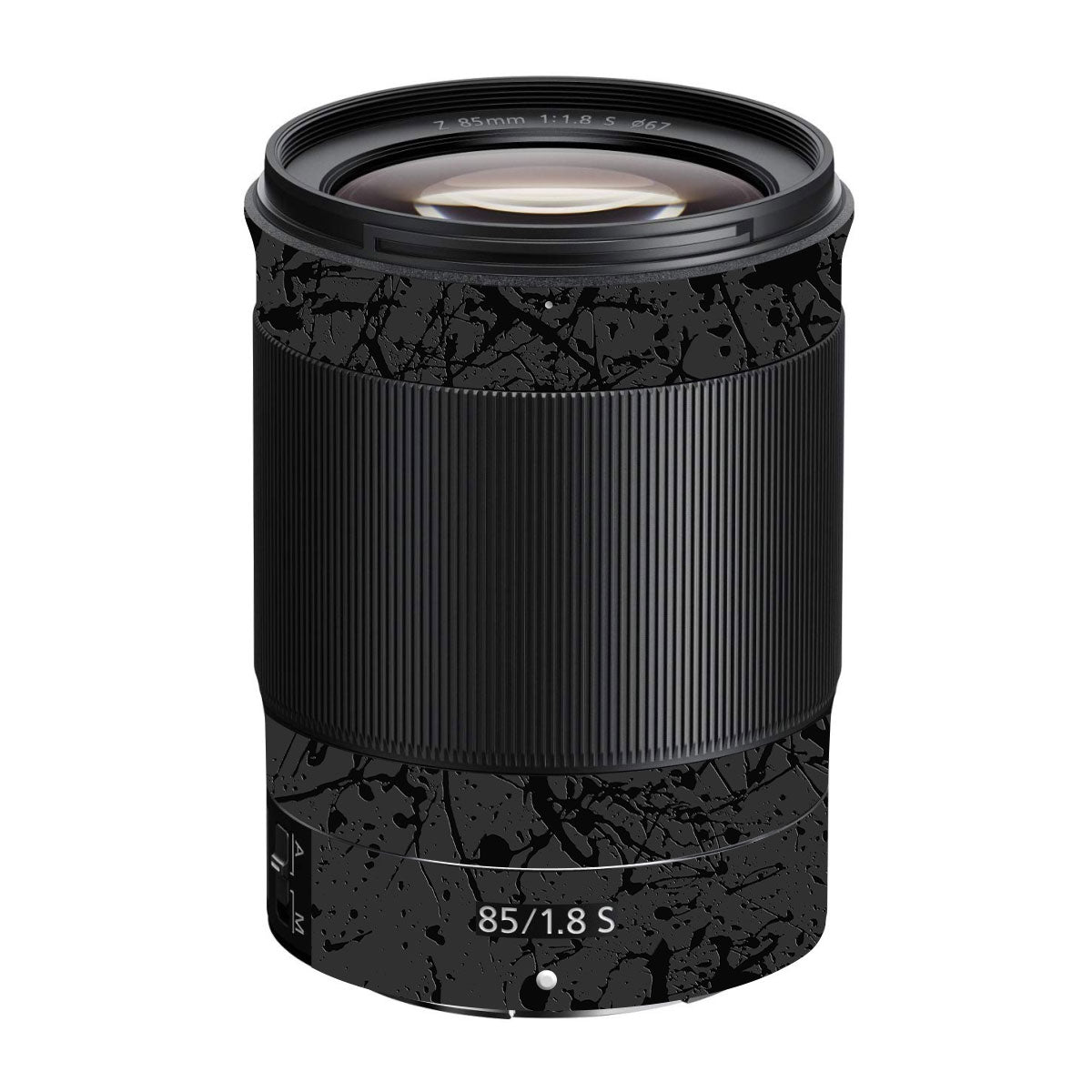 Textured Black Splash Nikon Nikkor Z 85mm F/1.2 S Camera Lens Skin