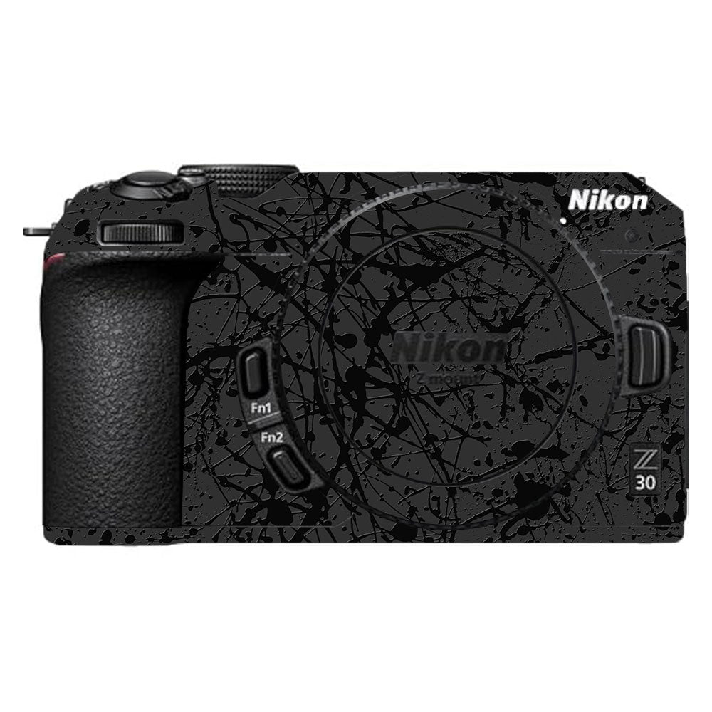 Textured Black Splash Nikon Z30 Camera Skin