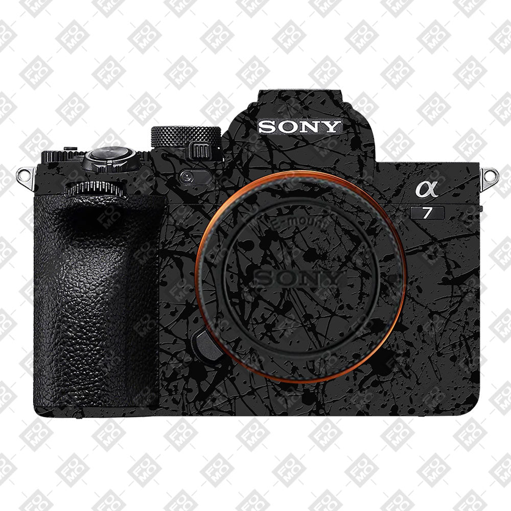 Textured Black Splash Sony A7 S Camera Skin