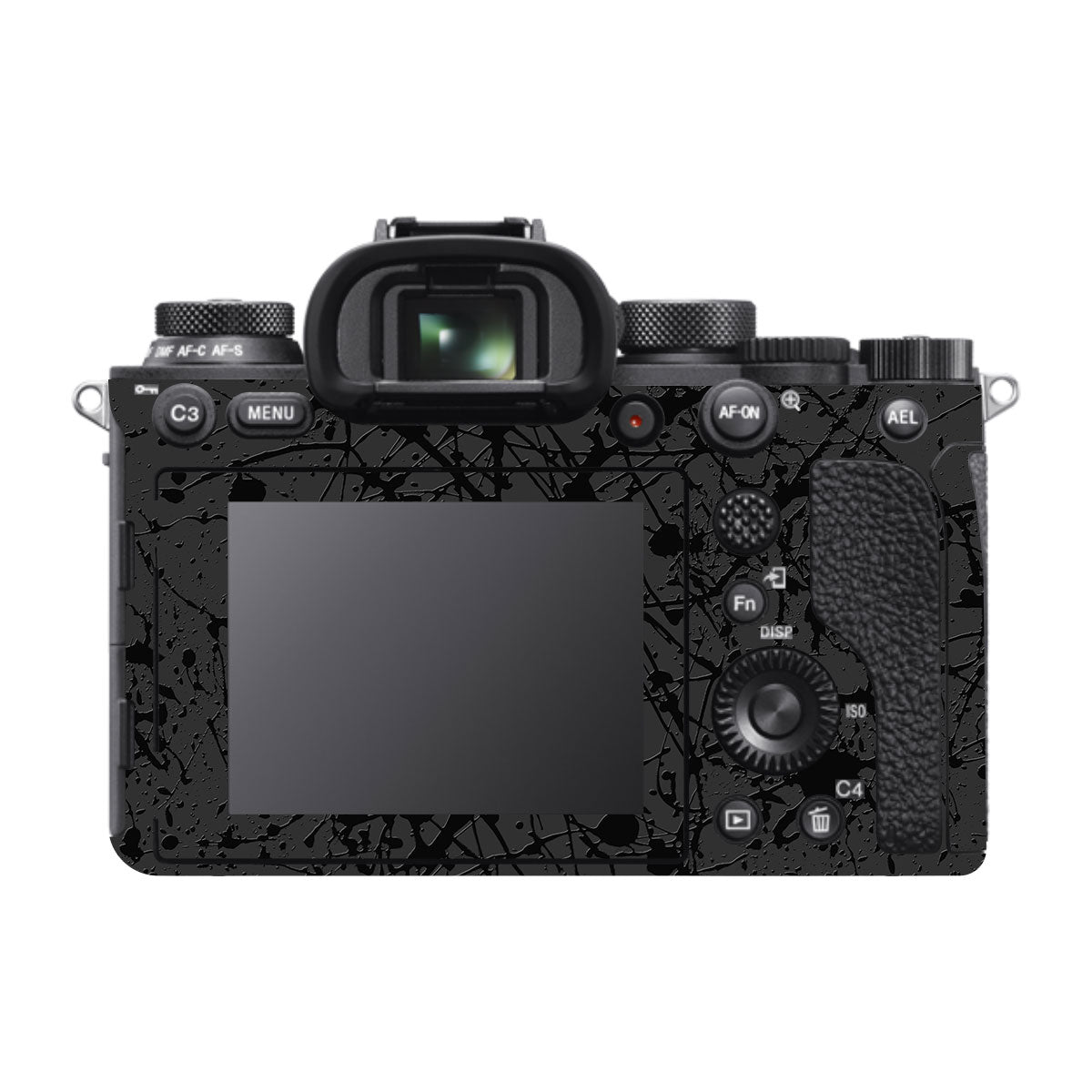 Textured Black Splash Sony A9 Camera Skins