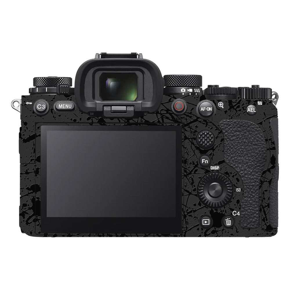 Textured Black Splash Sony A9III Camera Skin