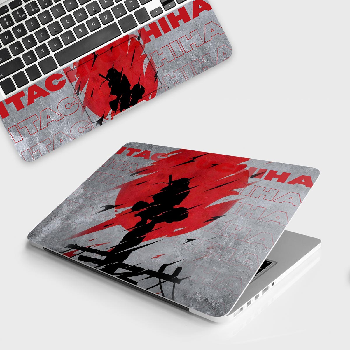 Fomo Store Laptop Skins Anime Itachi Uchiha in Bold Red