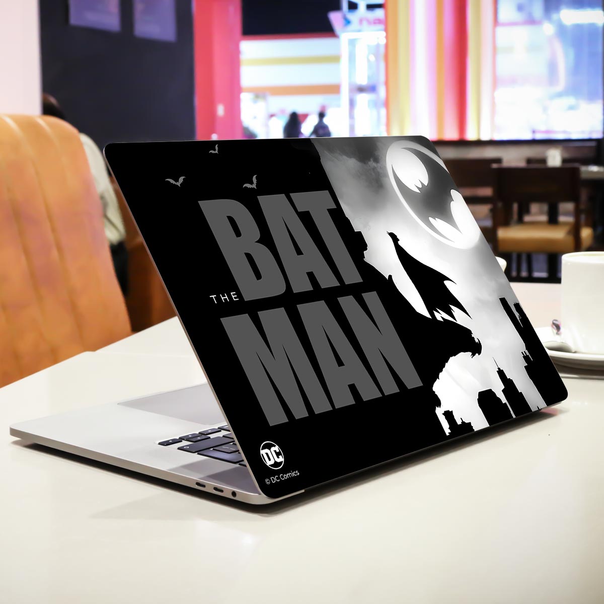 The Batman in BW Comic Laptop Skin