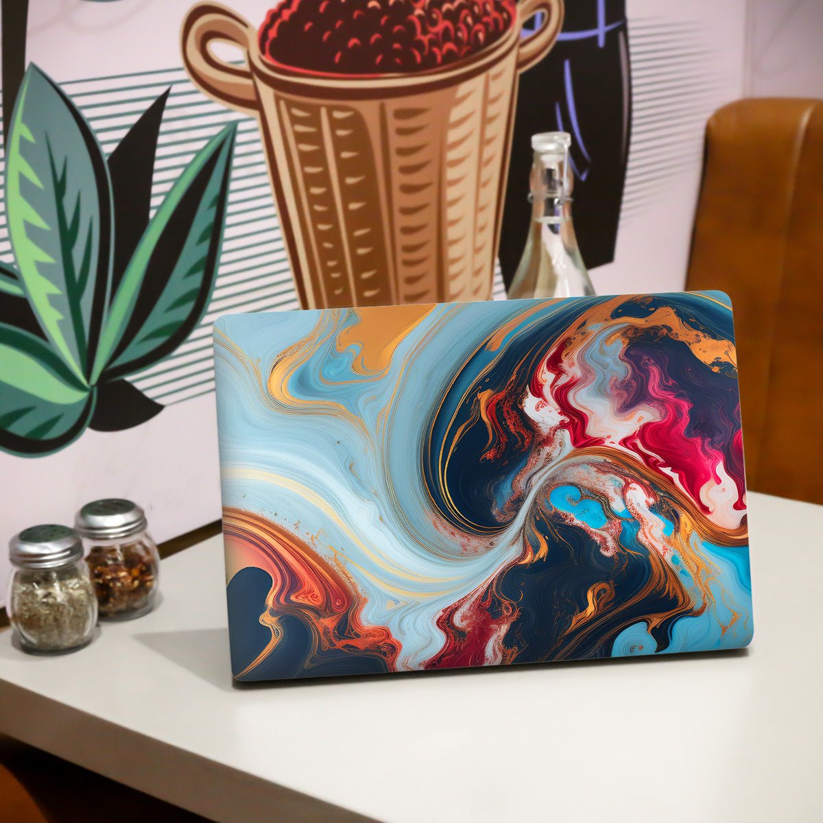 Waves Marble Laptop Skin