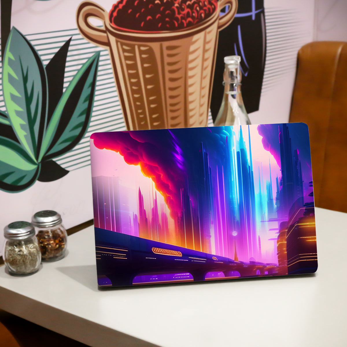 Neon City Laptop Skin