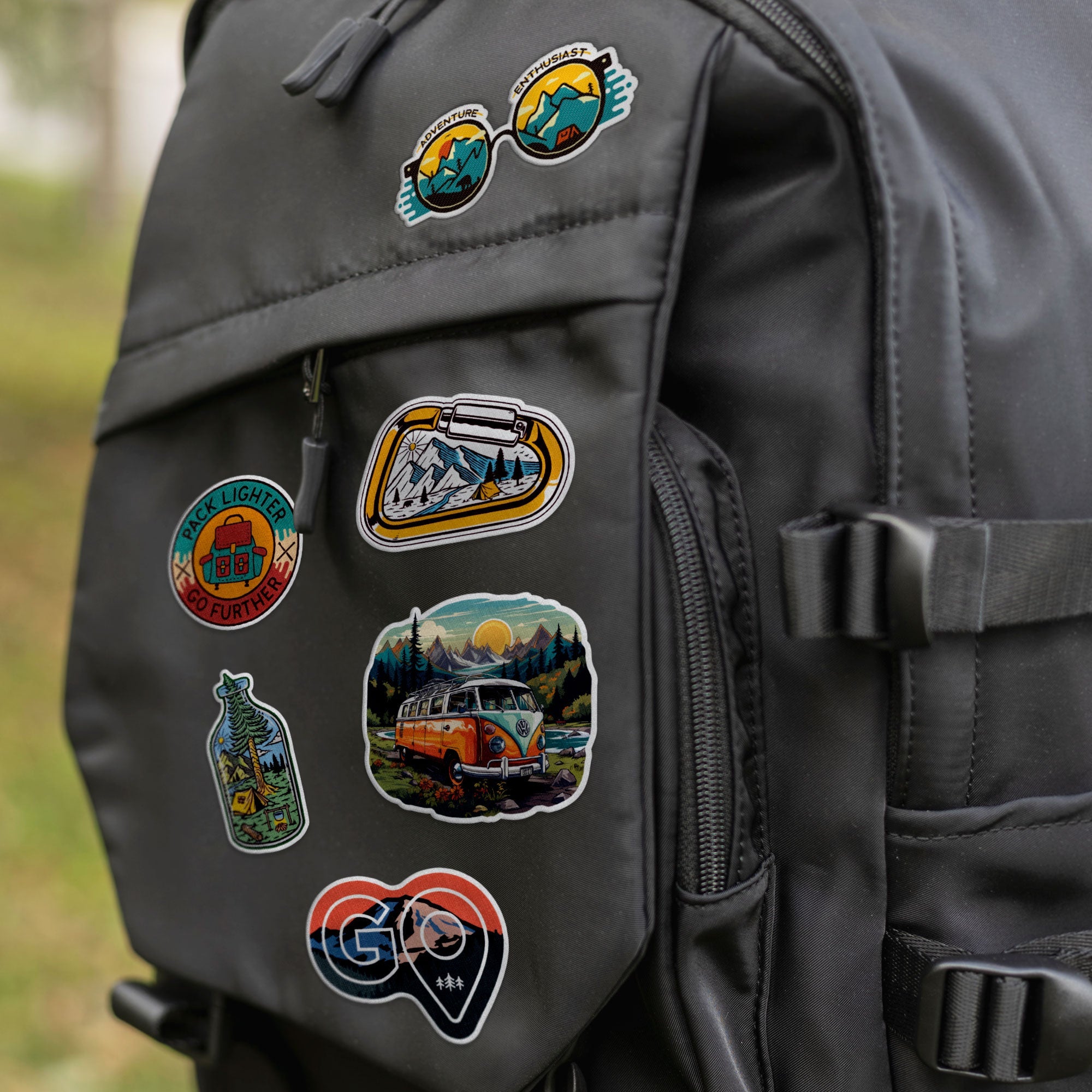 15 Travel Stickers in Pack 3