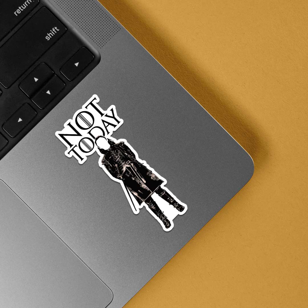 Arya Stark Not Today TV Shows Stickers
