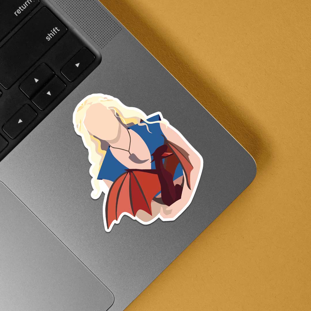Daenerys Targaryen Minimalist TV Shows Stickers