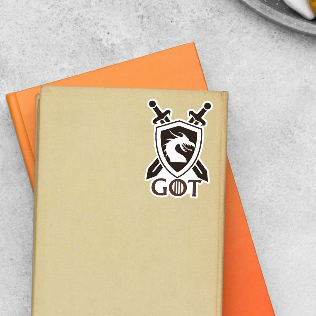 Game of Thrones Dragon Shield TV Shows Stickers