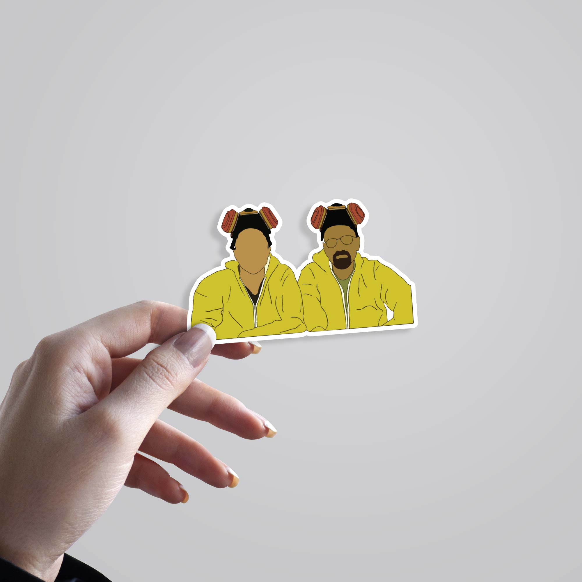 Walter and Jesse Minimalist TV Shows Stickers