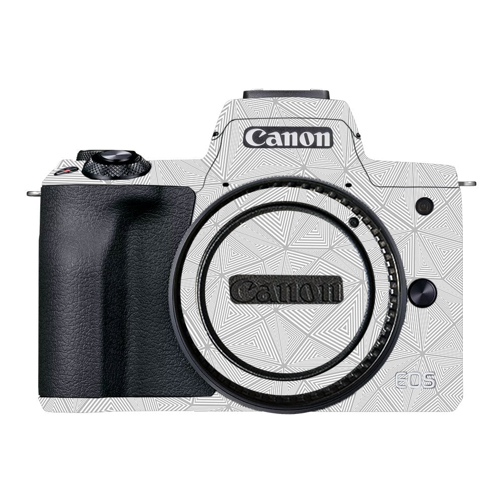 Textured Silver Prism Geometric Canon EOS M50 Mark II Camera Skin