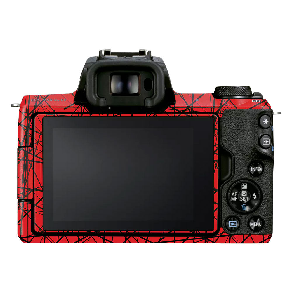 Textured Red Chaos Line Canon EOS M50 Mark II Camera Skin