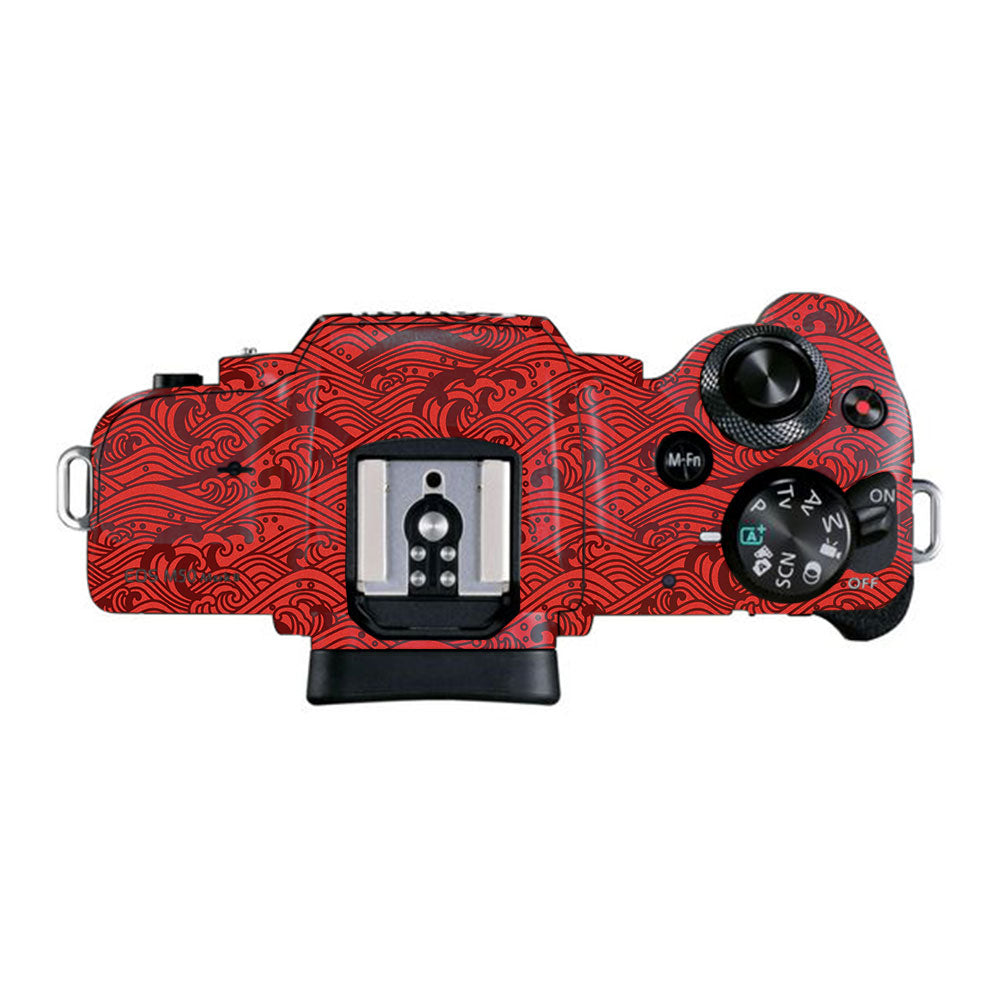 Textured Crimson Wave Canon EOS M50 Mark II Camera Skin