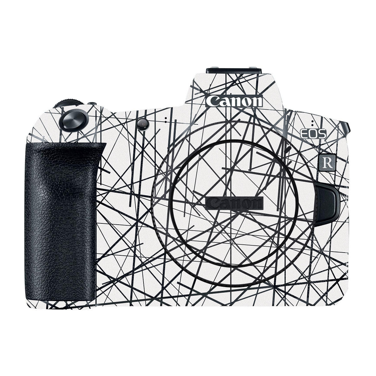 Textured White Chaos Line Canon EOS R Camera Skin