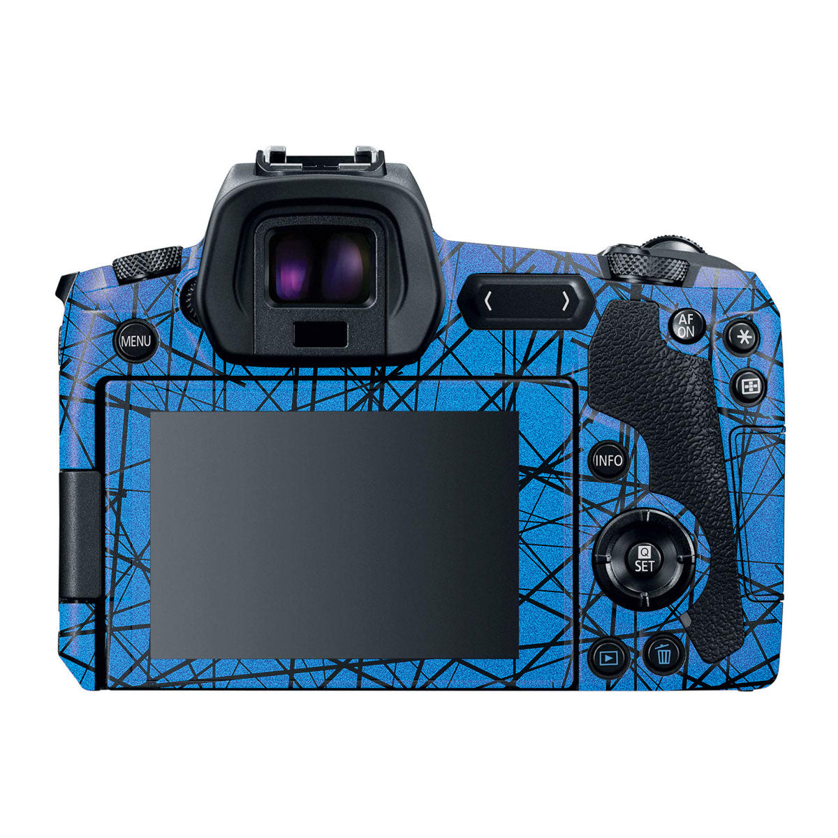 Textured Electric Blue Chaos Canon EOS R Camera Skin