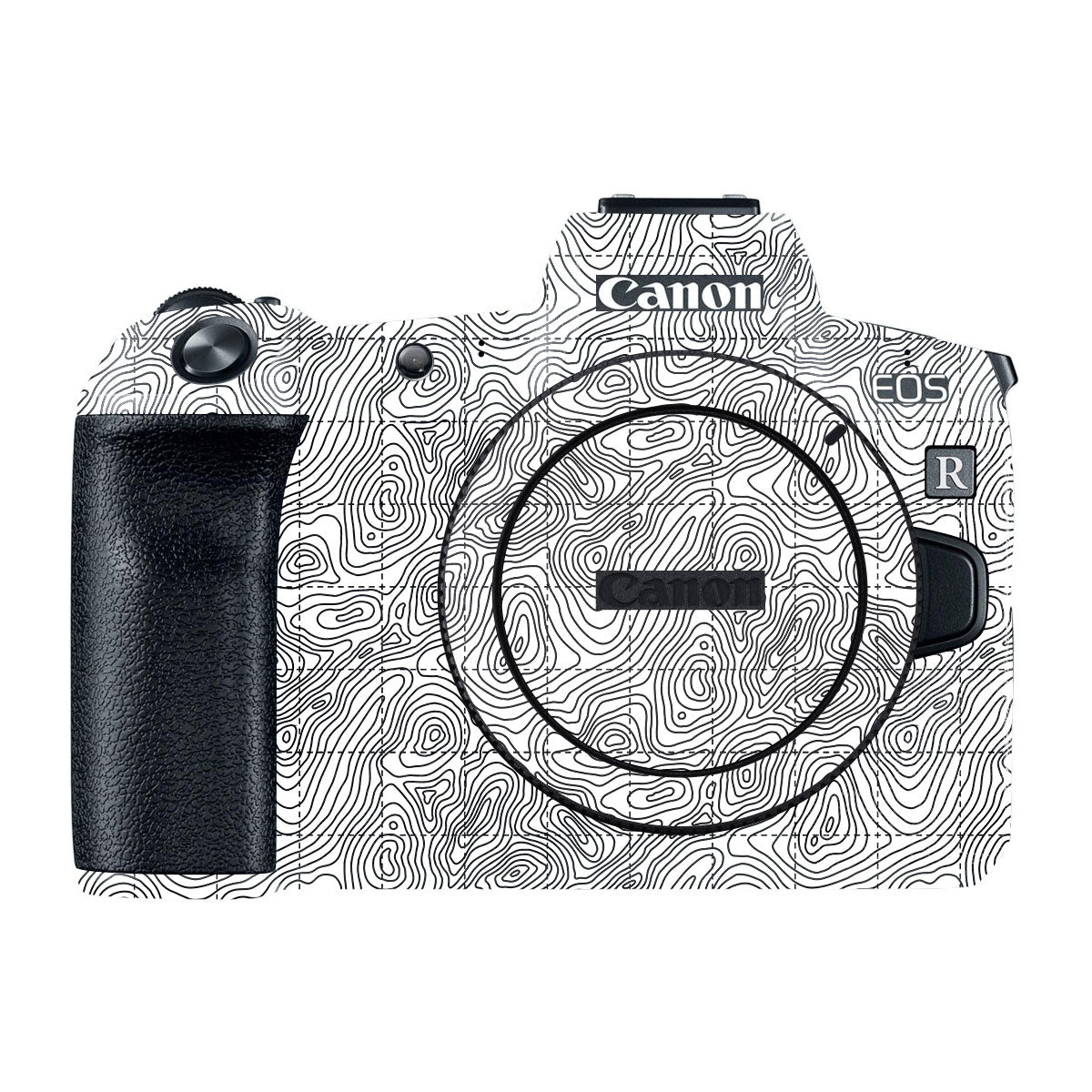 Textured Topo Flow Canon EOS R Camera Skin