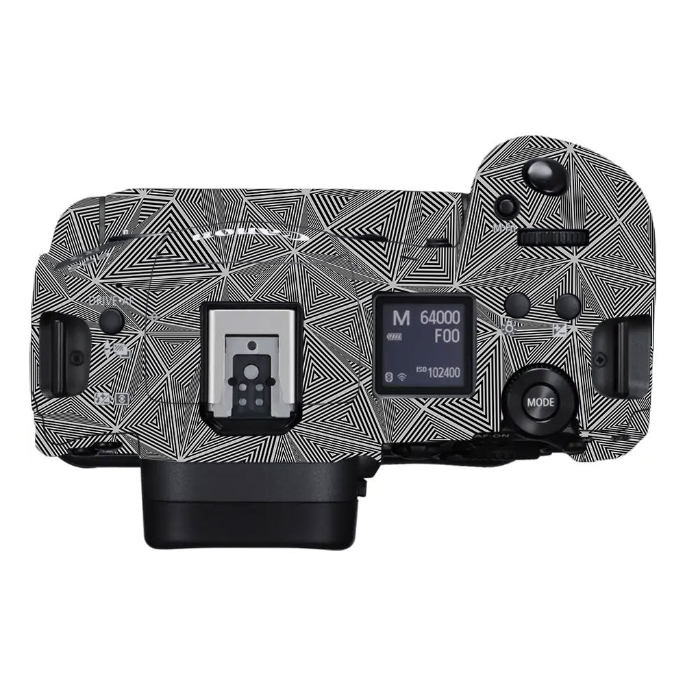 Textured Dark Prism Geometric Canon EOS R3 Camera Skin
