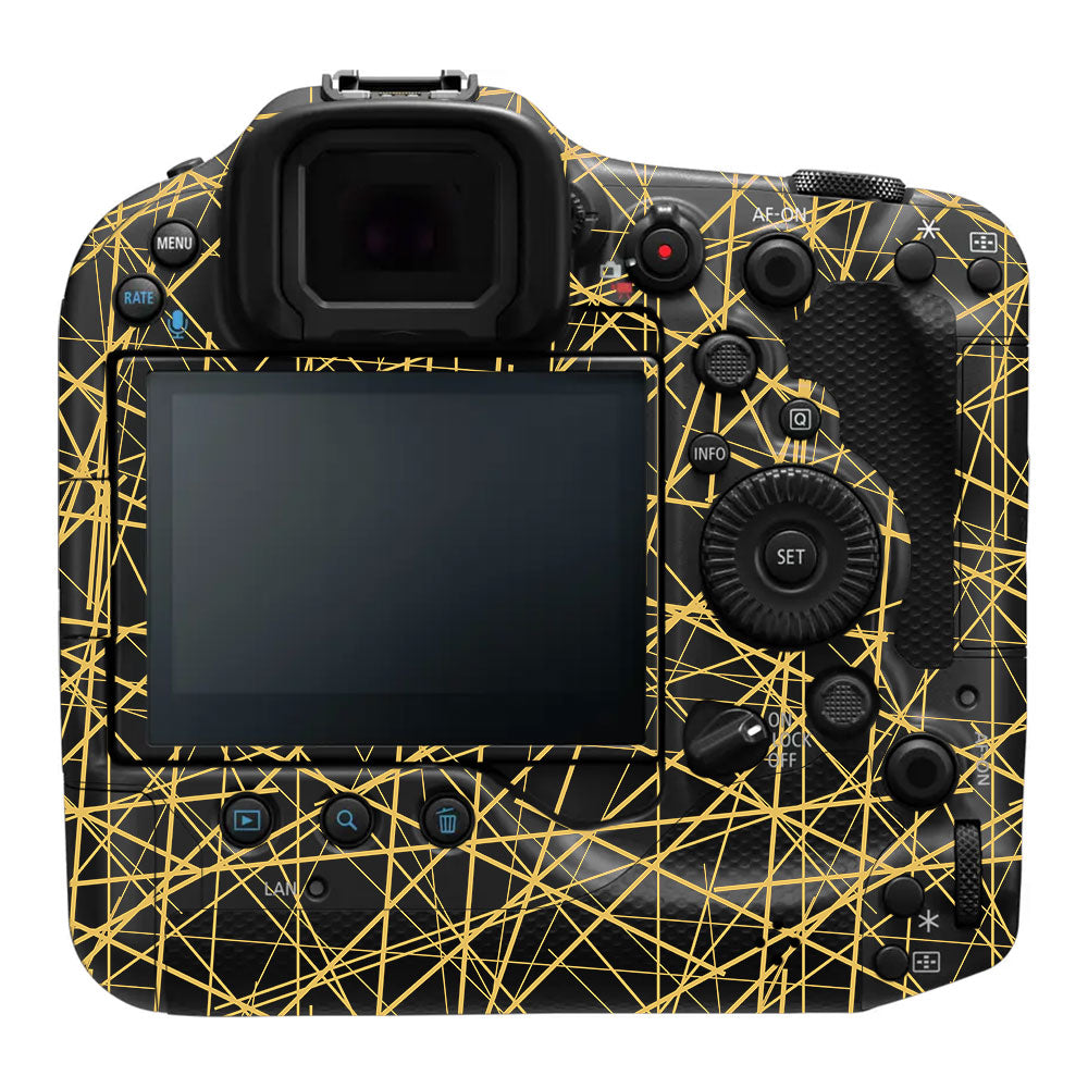 Textured Golden Web Canon EOS R3 Camera Skin