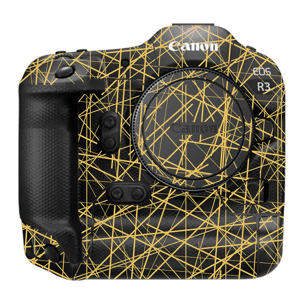 Textured Golden Web Canon EOS R3 Camera Skin