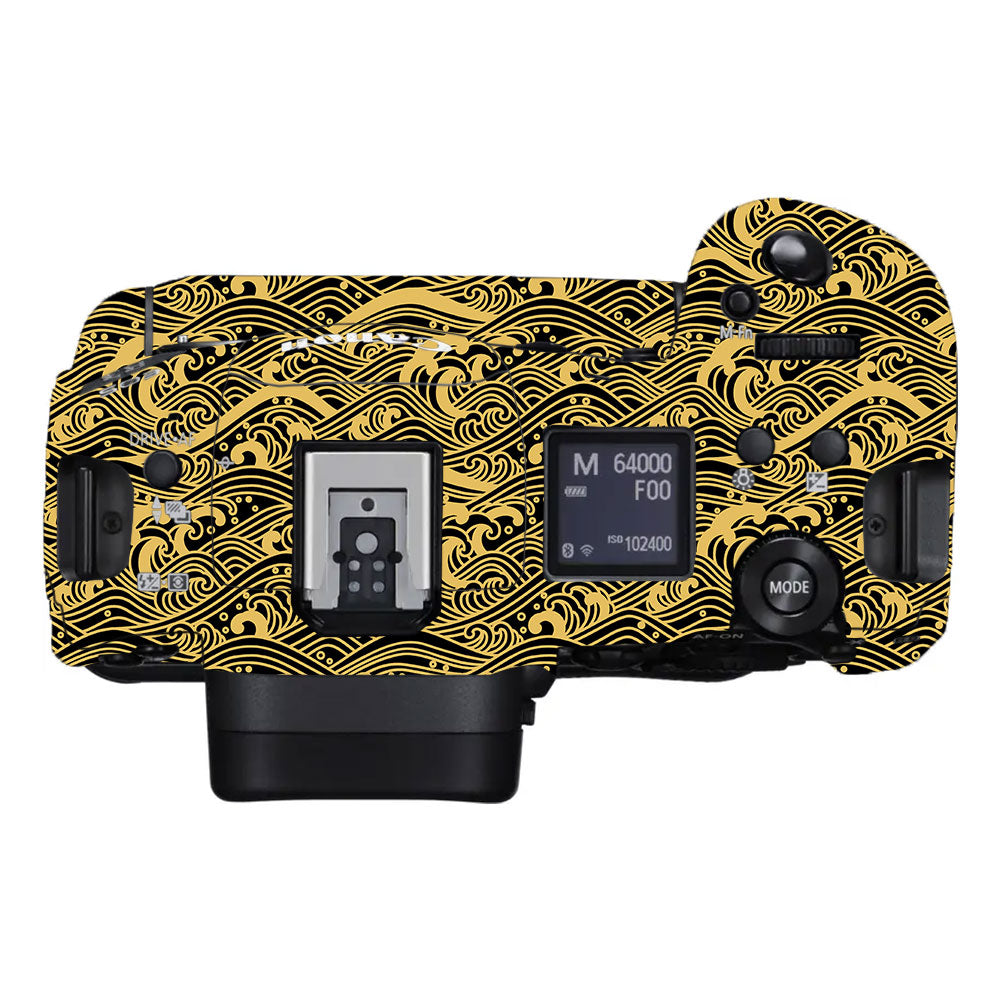 Textured Golden Tide Canon EOS R3 Camera Skin