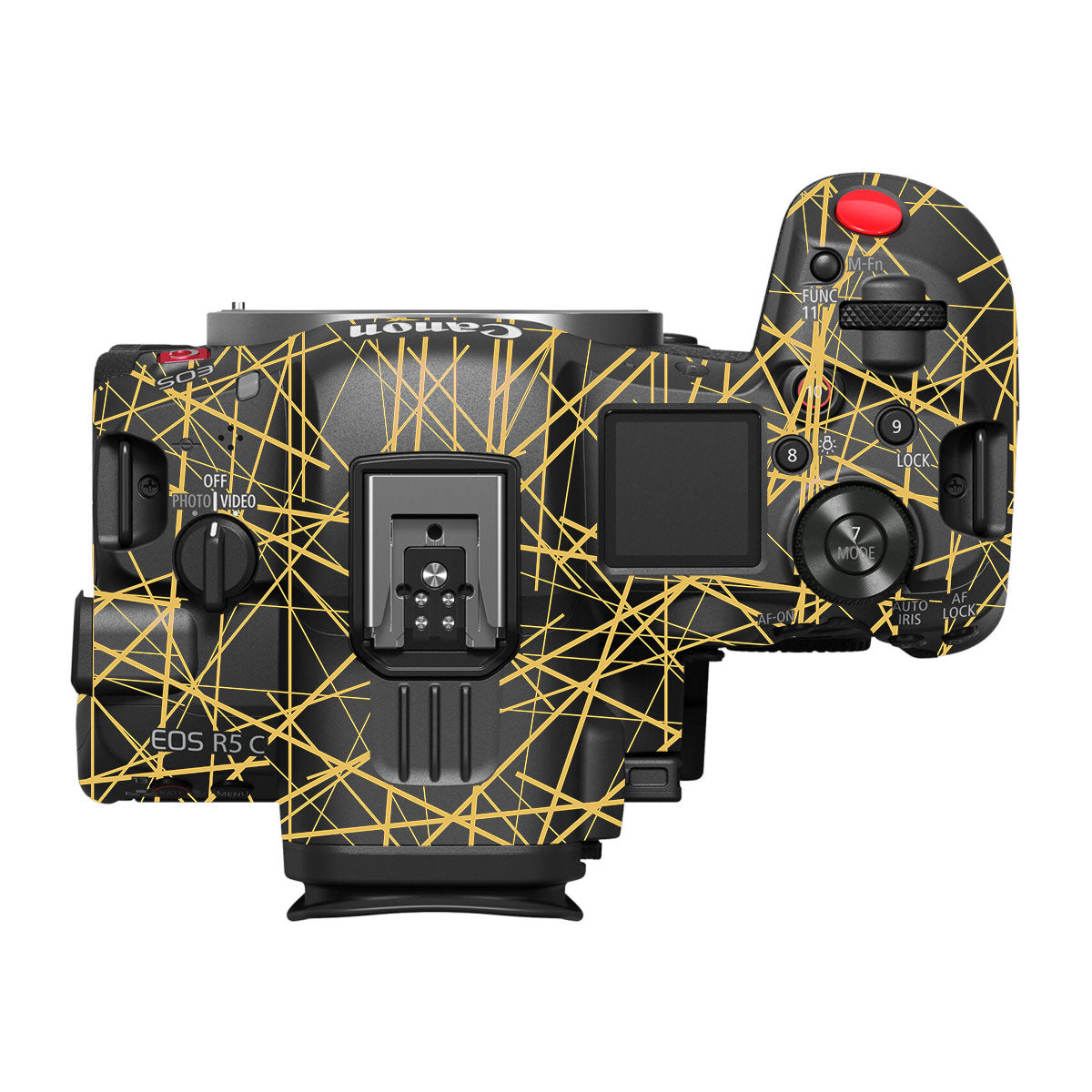 Textured Golden Web Canon EOS R5 C Camera Skin