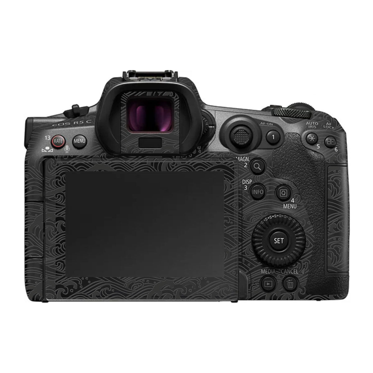 Textured Matte Charcoal Canon EOS R5 C Camera Skin