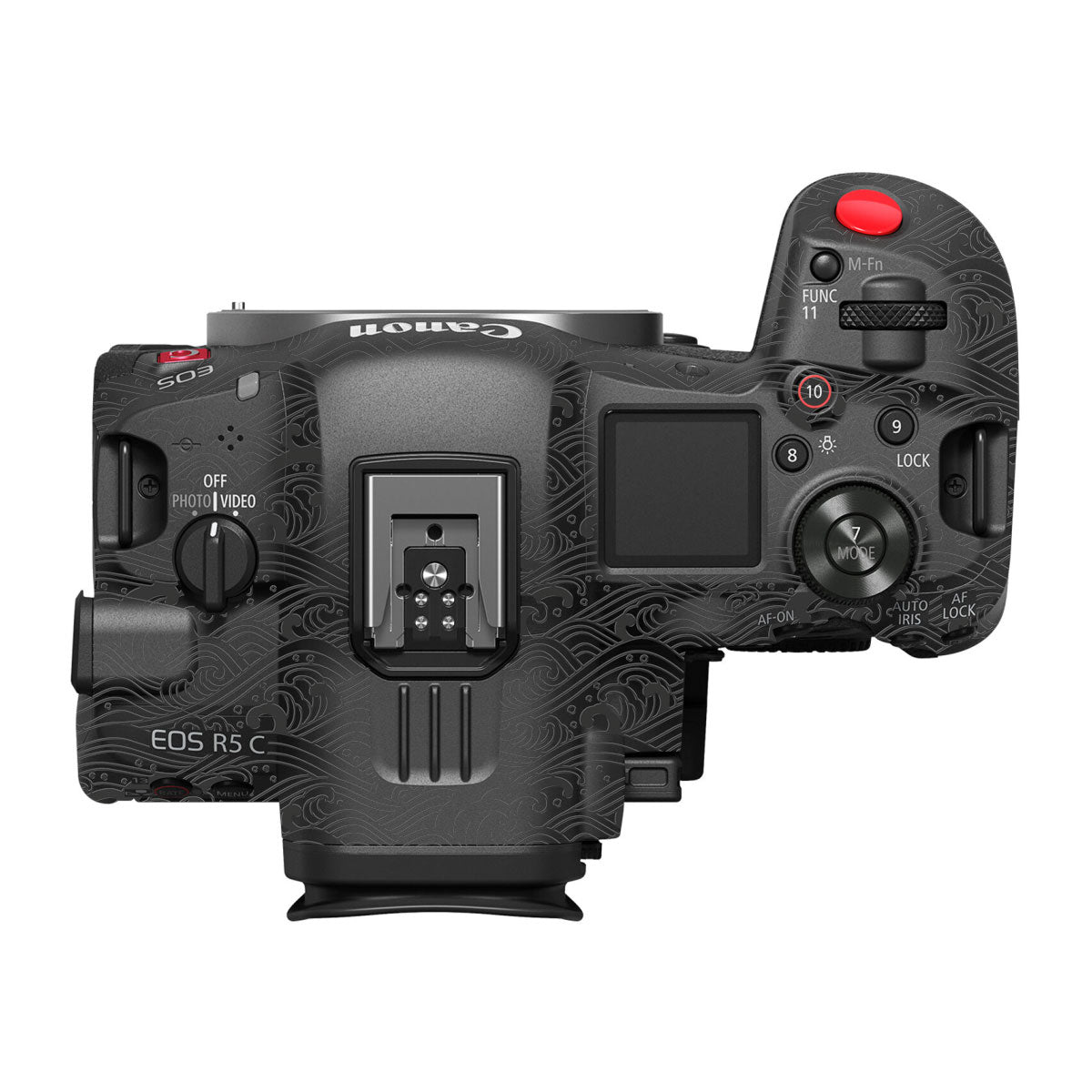 Textured Matte Charcoal Canon EOS R5 C Camera Skin