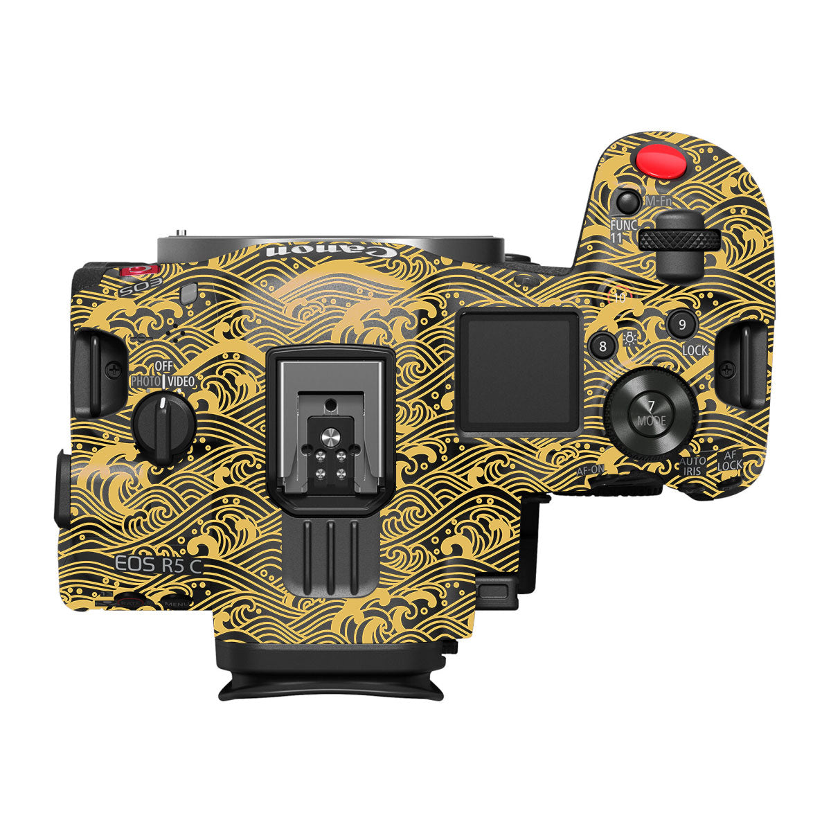 Textured Golden Tide Canon EOS R5 C Camera Skin