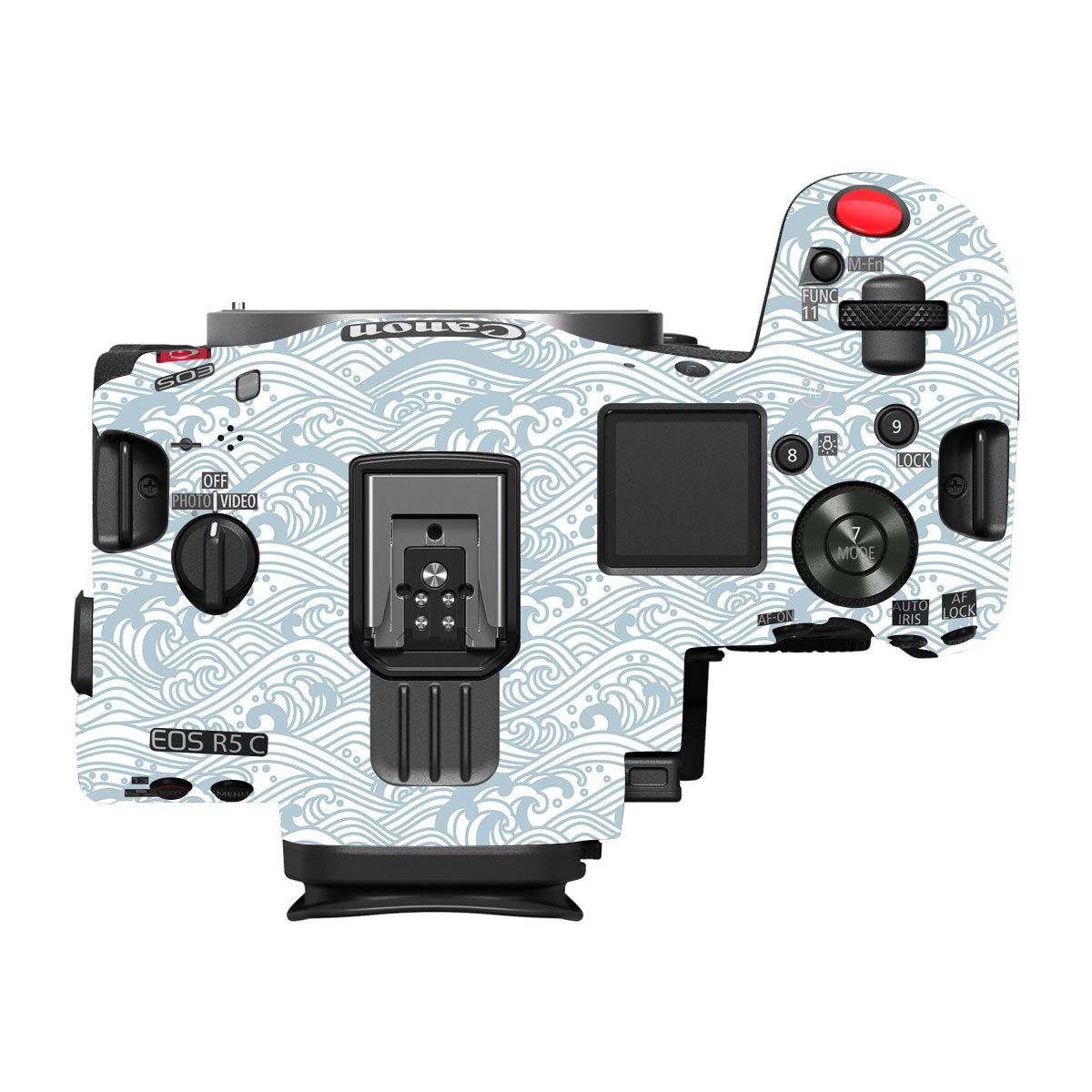Textured Frost Wave Canon EOS R5 C Camera Skin
