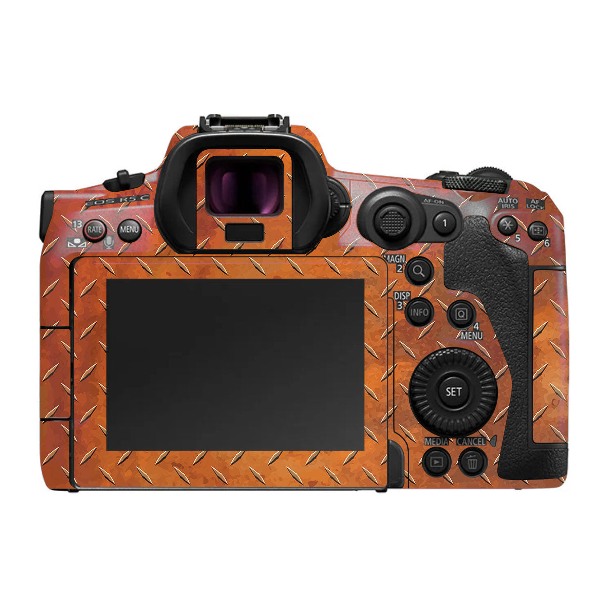 Textured Rust Forge Canon EOS R5 C Camera Skin