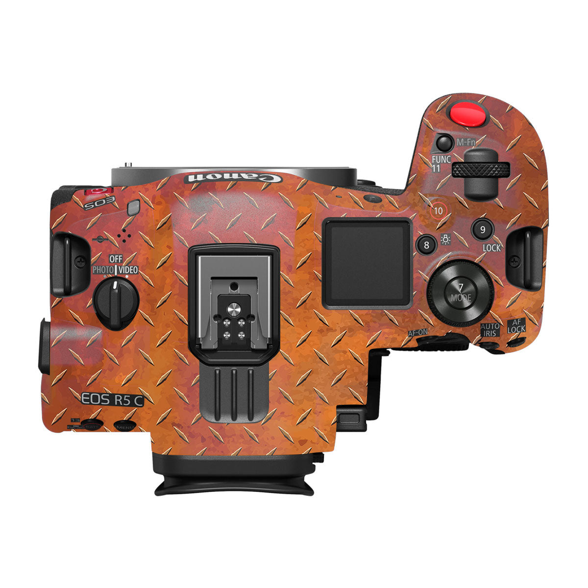 Textured Rust Forge Canon EOS R5 C Camera Skin