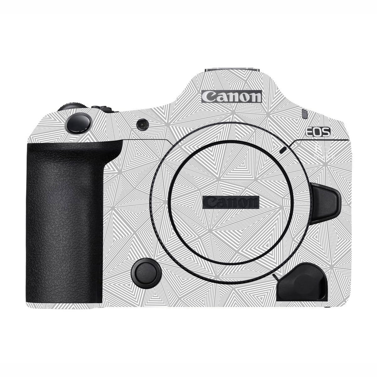 Textured Silver Prism Geometric Canon EOS R5 Mark II Camera Skin