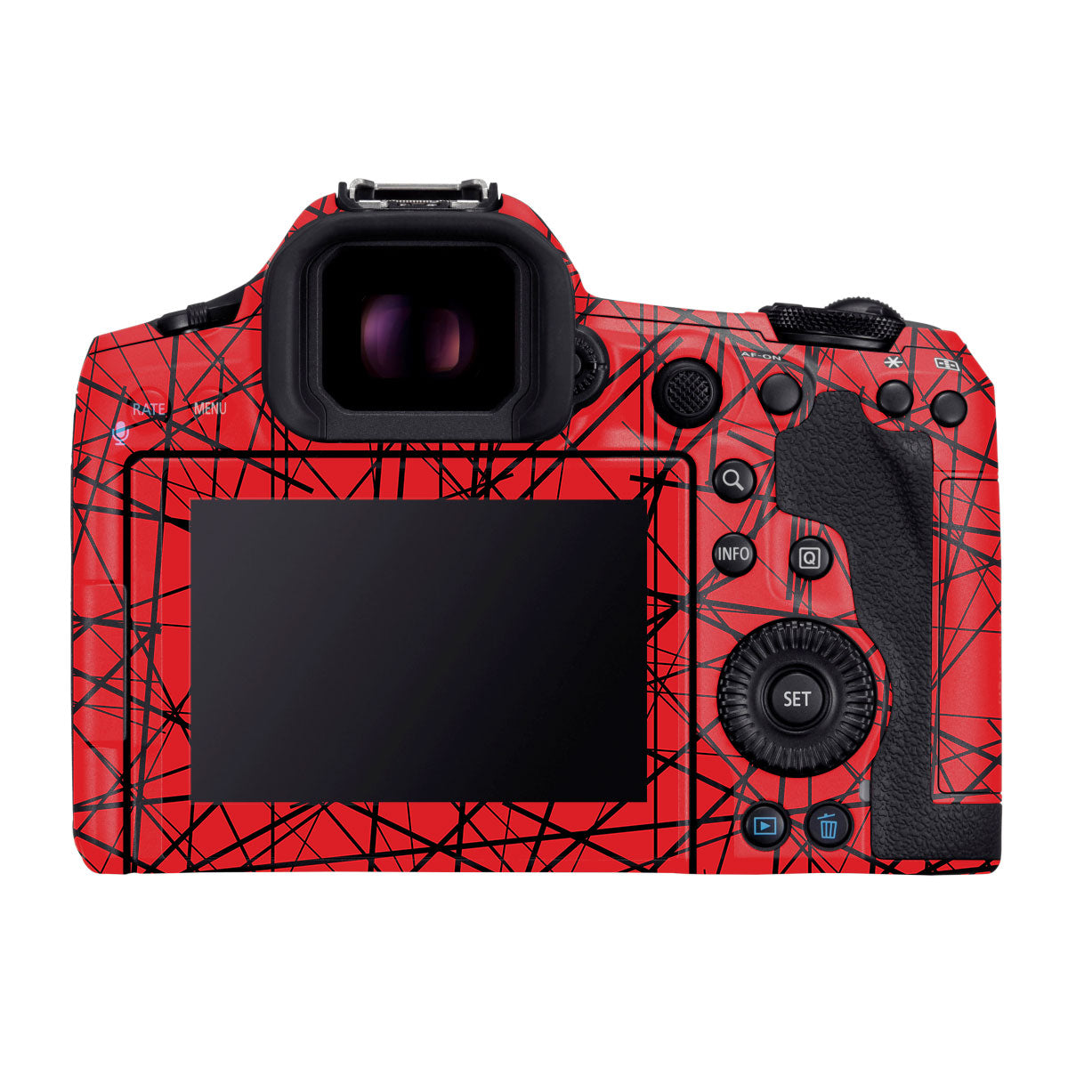 Textured Red Chaos Line Canon EOS R5 Mark II Camera Skin