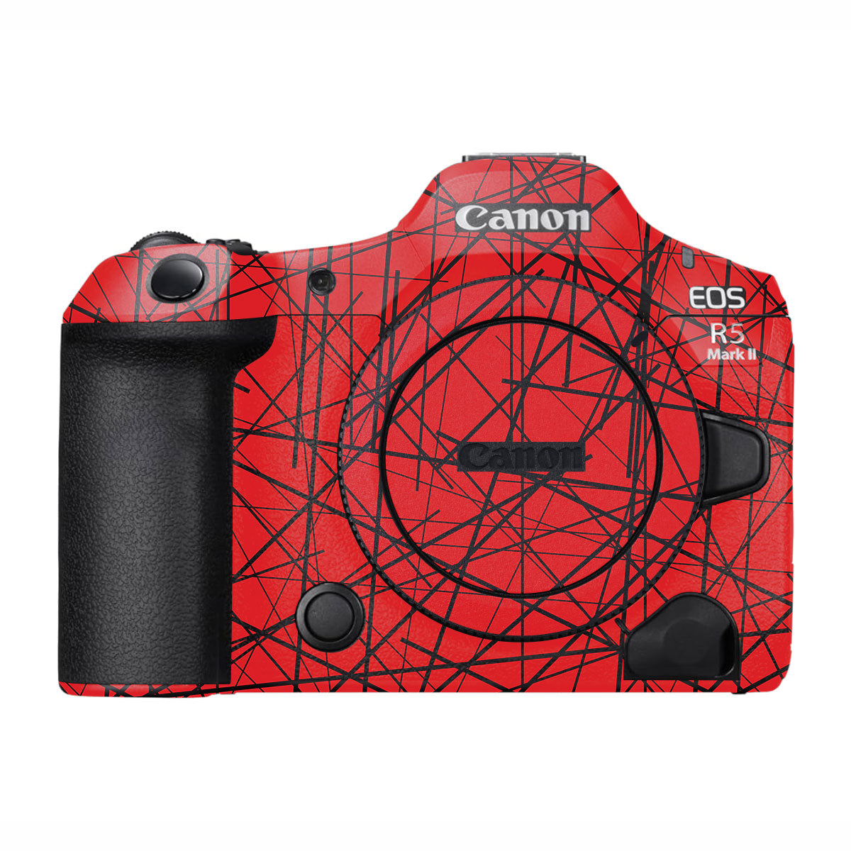 Textured Red Chaos Line Canon EOS R5 Mark II Camera Skin