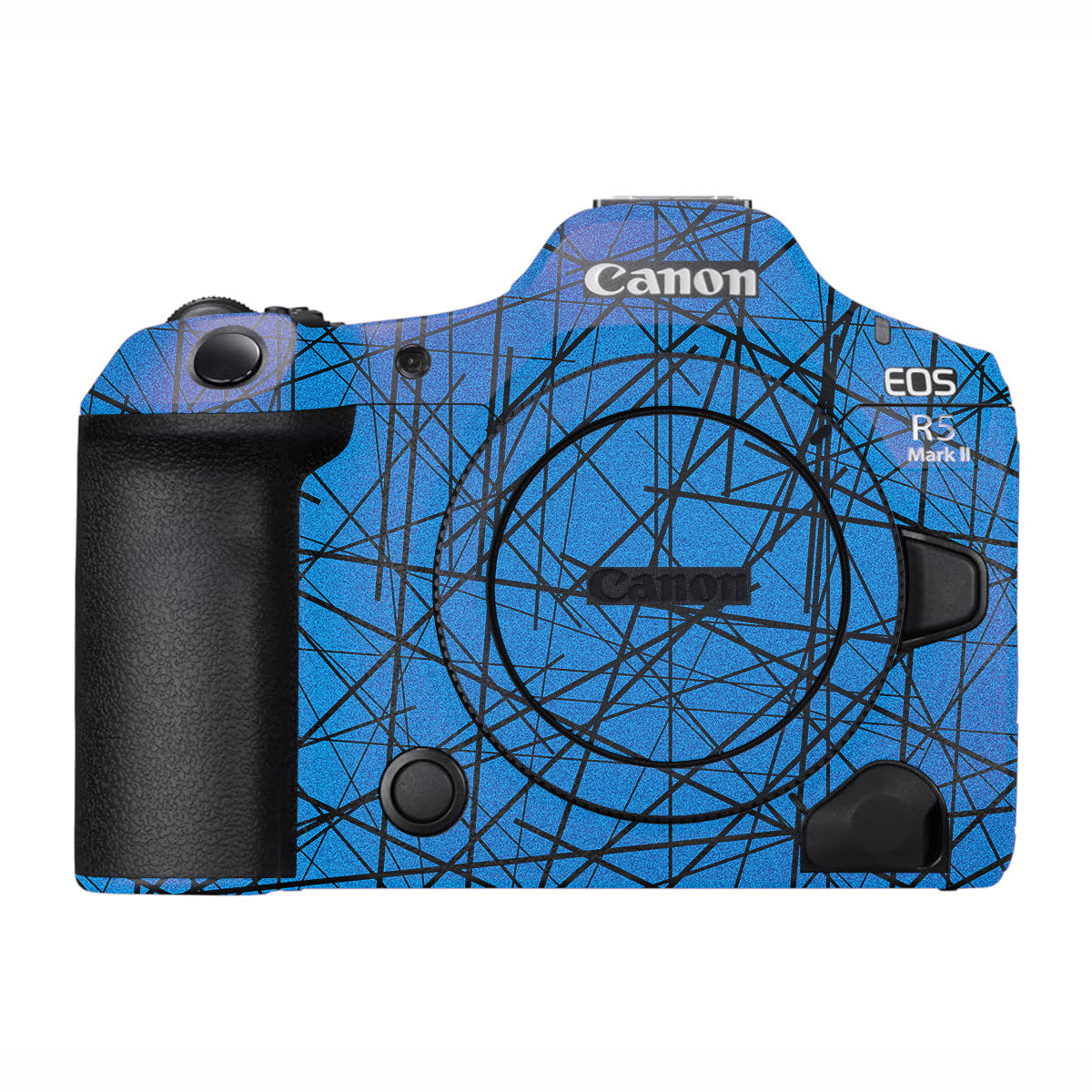 Textured Electric Blue Chaos Canon EOS R5 Mark II Camera Skin