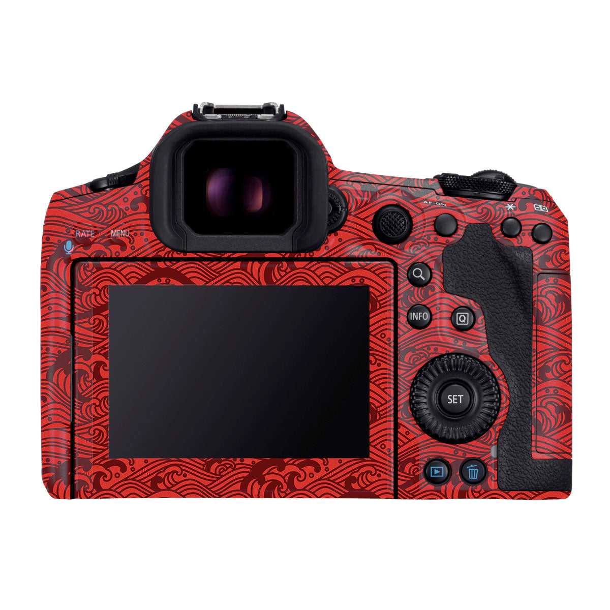 Textured Crimson Wave Canon EOS R5 Mark II Camera Skin
