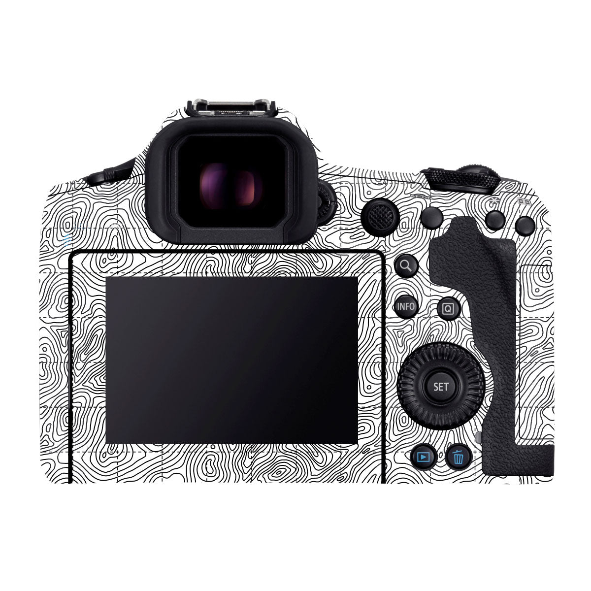 Textured Topo Flow Canon EOS R5 Mark II Camera Skin
