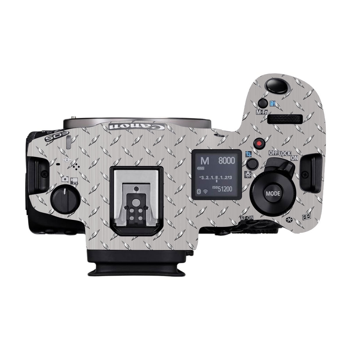 Textured Silver Tread Canon EOS R5 Mark II Camera Skin