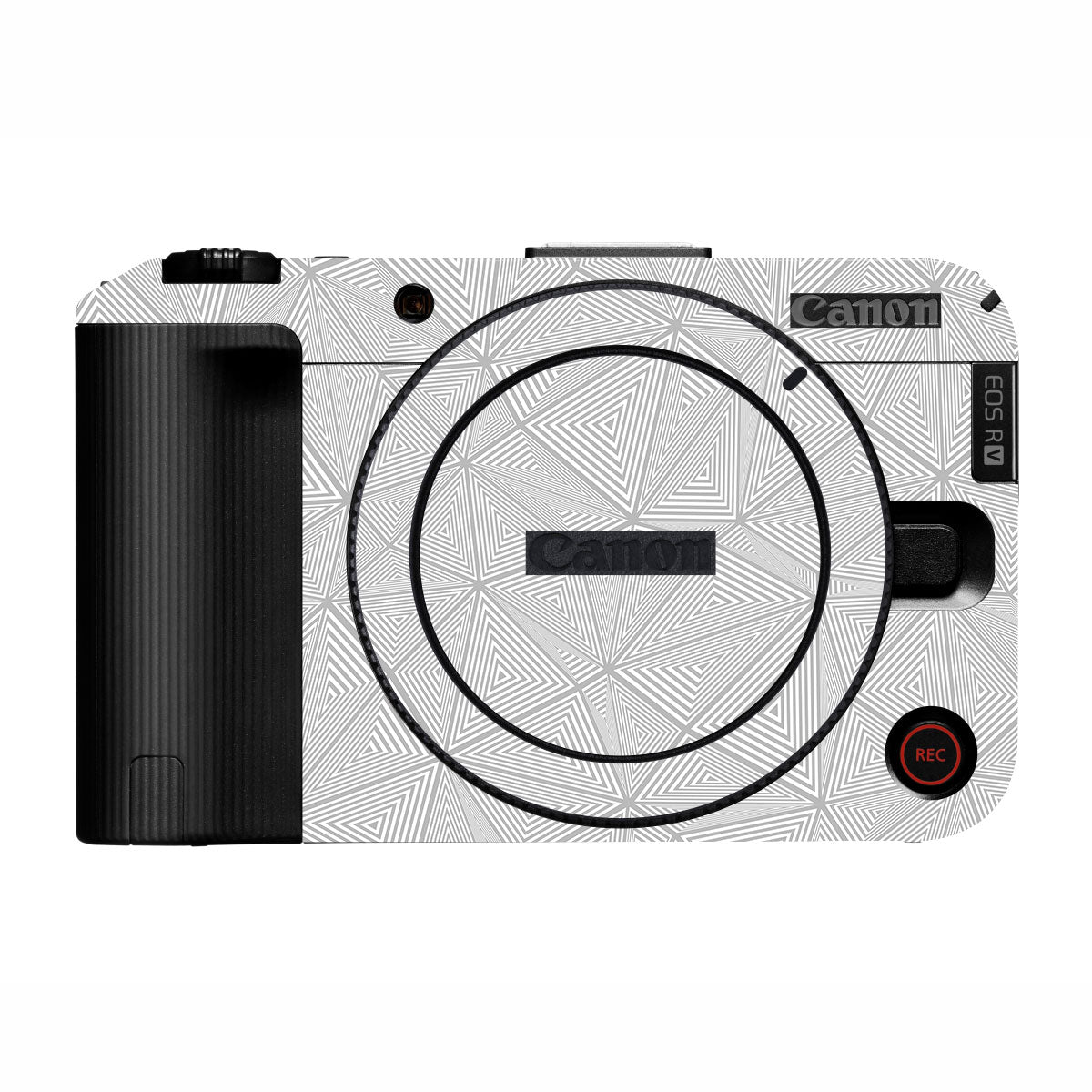 Textured Silver Prism Geometric Canon EOS R50V Camera Skin