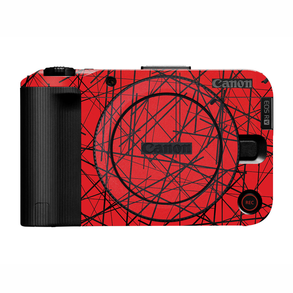 Textured Red Chaos Line Canon EOS R50V Camera Skin