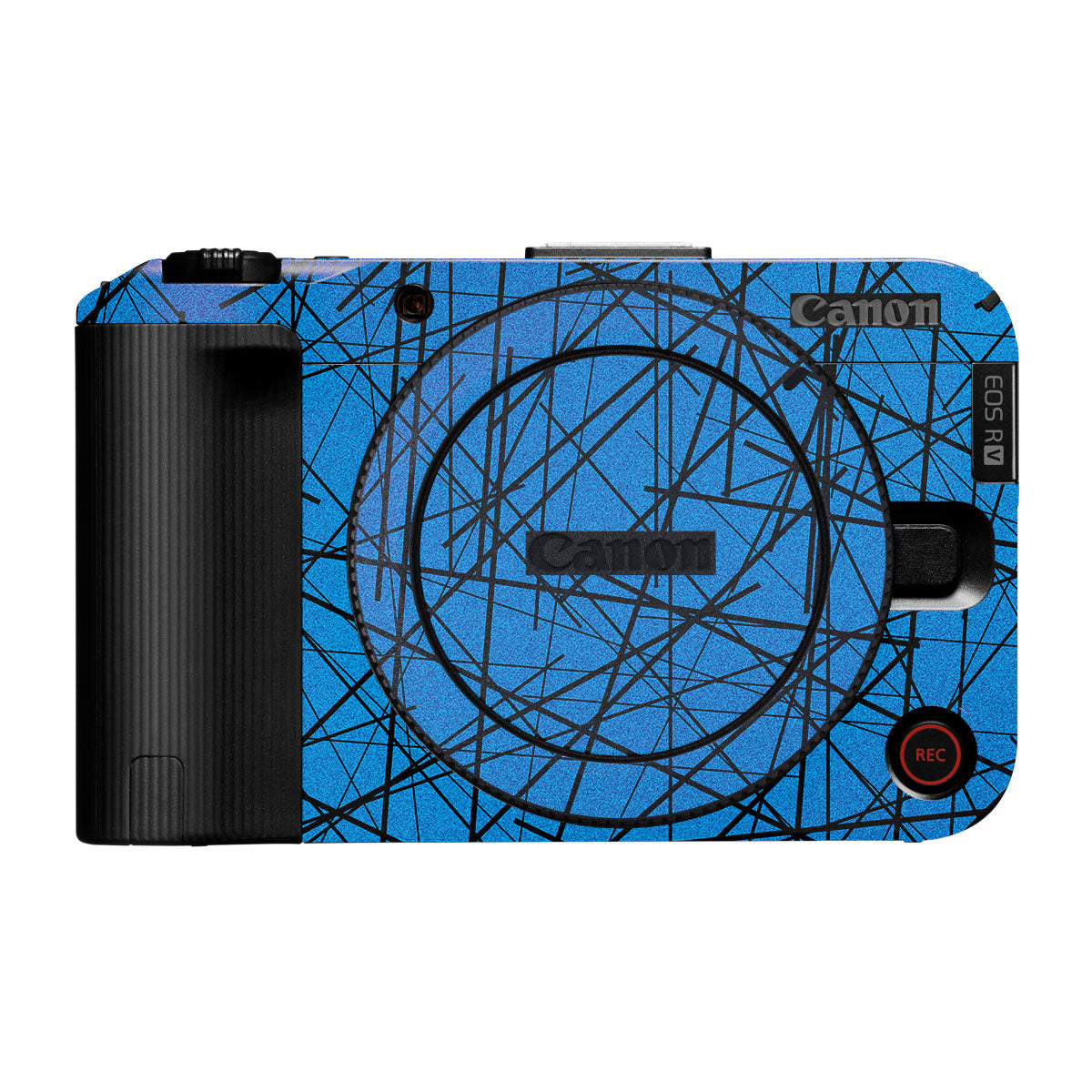 Textured Electric Blue Chaos Canon EOS R50V Camera Skin
