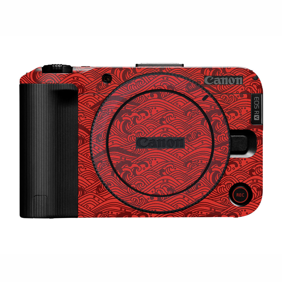 Textured Crimson Wave Canon EOS R50V Camera Skin