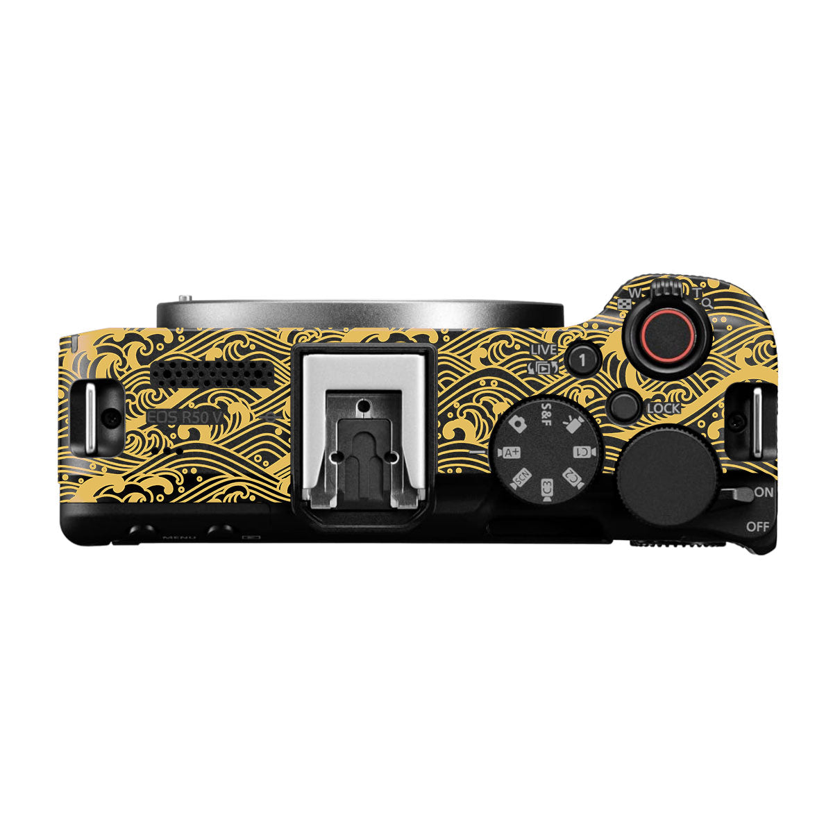 Textured Golden Tide Canon EOS R50V Camera Skin