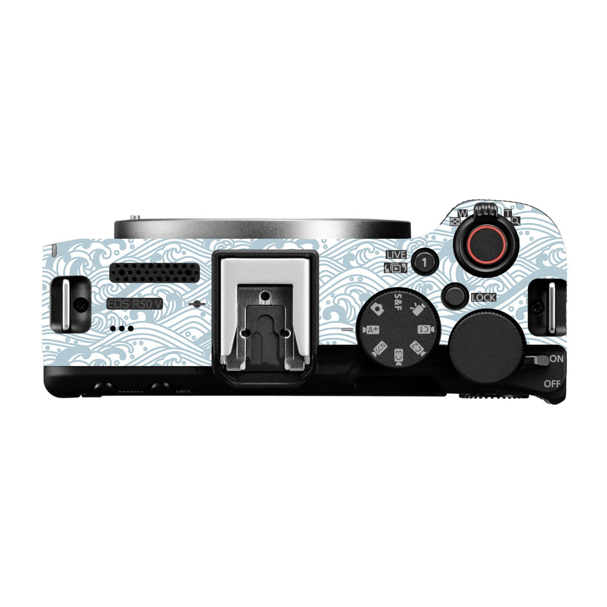 Textured Frost Wave Canon EOS R50V Camera Skin