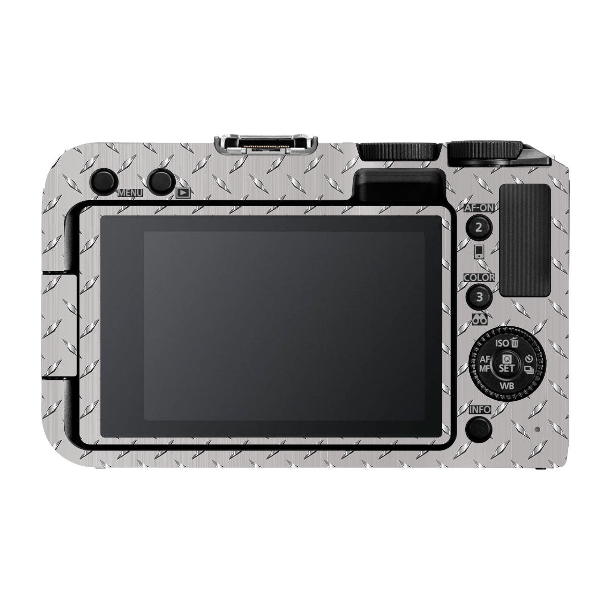 Textured Silver Tread Canon EOS R50V Camera Skin