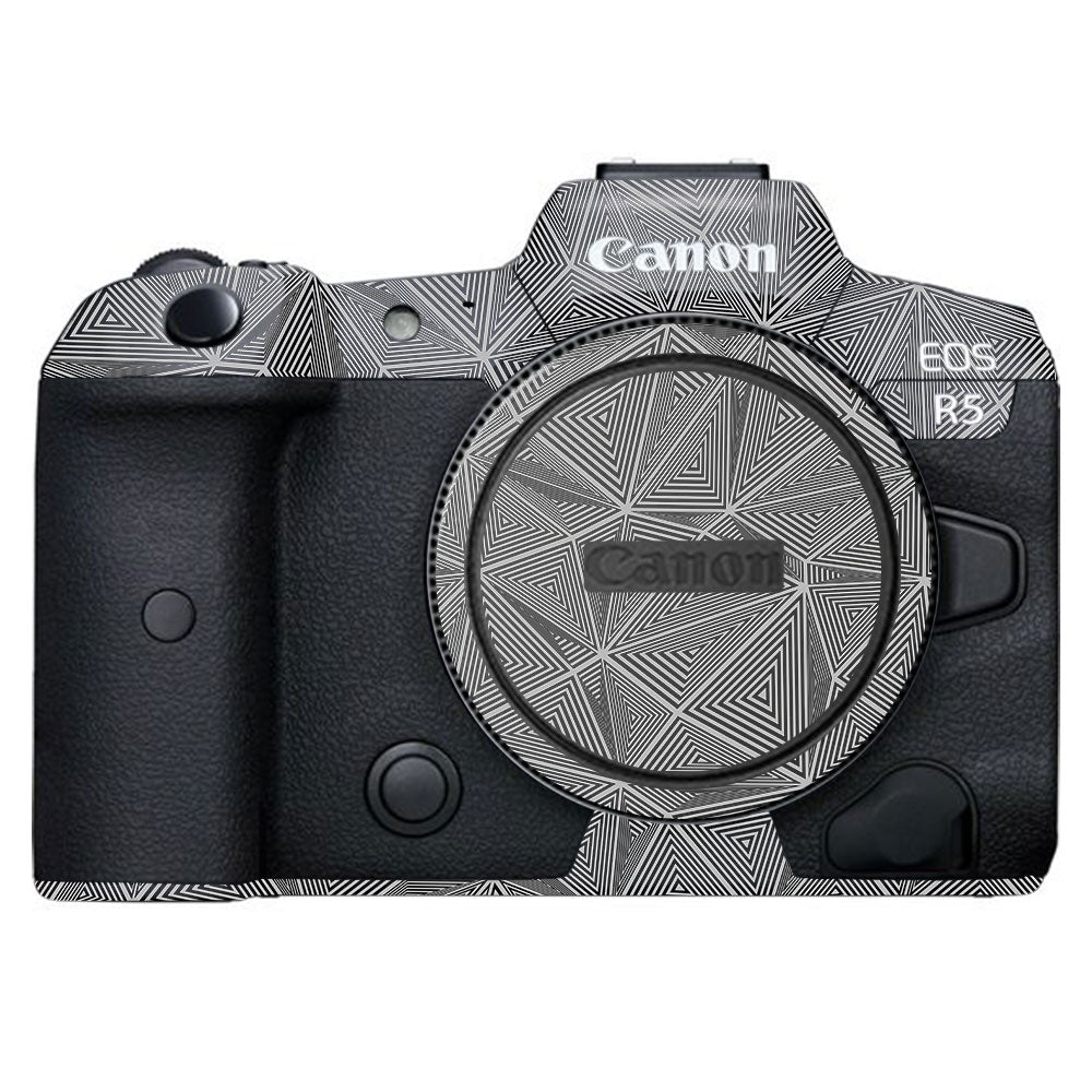 Textured Dark Prism Geometric Canon EOS R5 Camera Skin