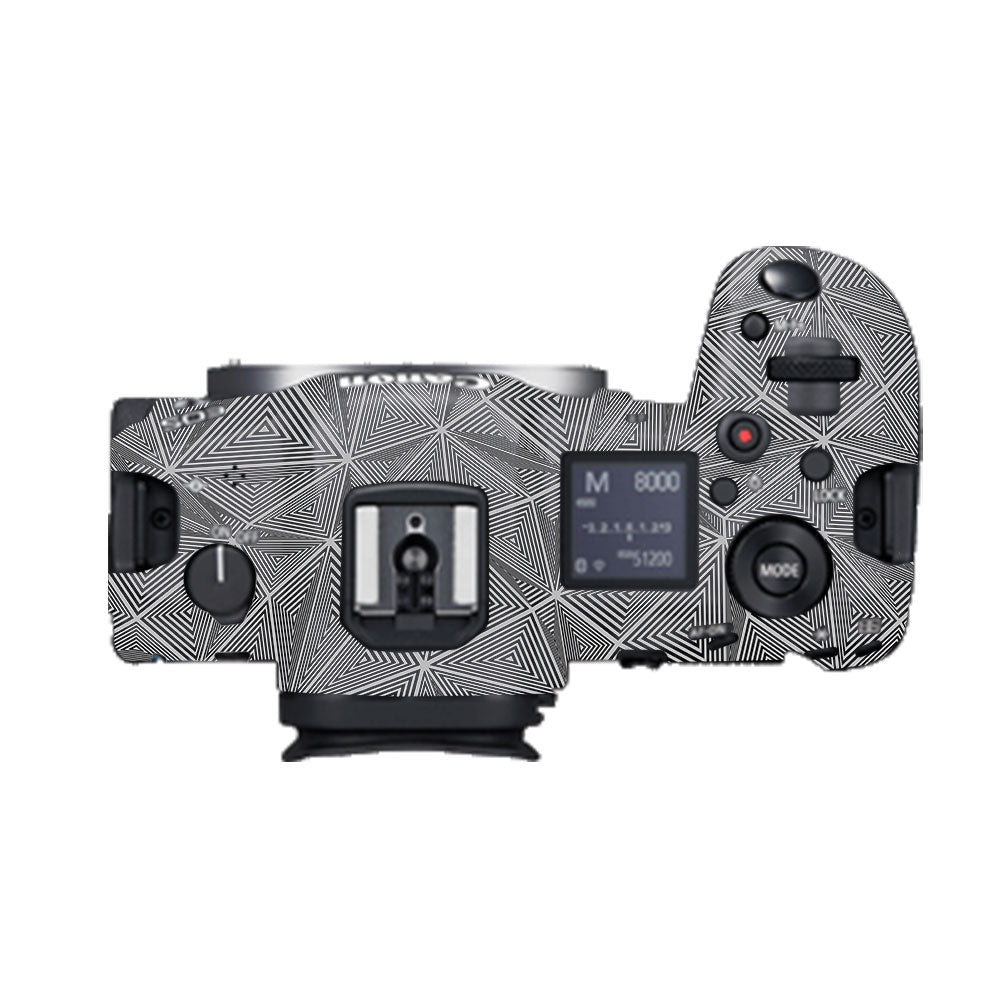 Textured Dark Prism Geometric Canon EOS R5 Camera Skin