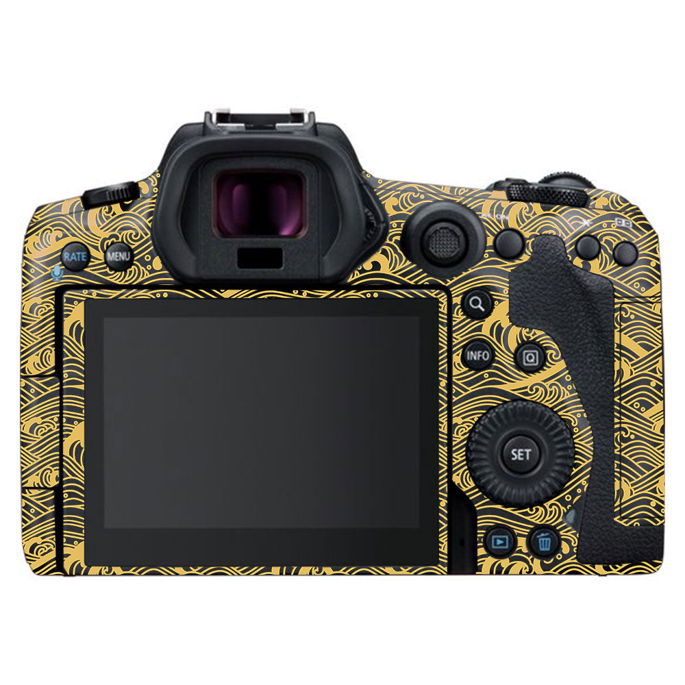 Textured Golden Tide Canon EOS R5 Camera Skin