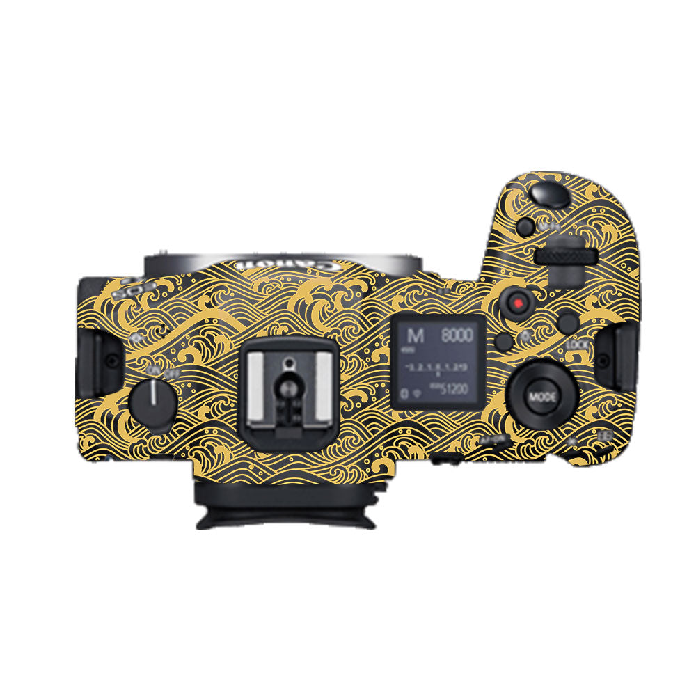 Textured Golden Tide Canon EOS R5 Camera Skin